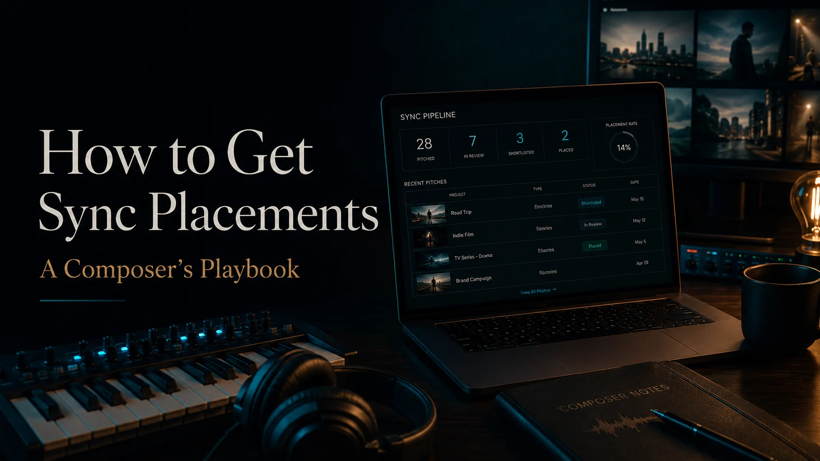 How to get sync placements: a composer pitch pipeline dashboard