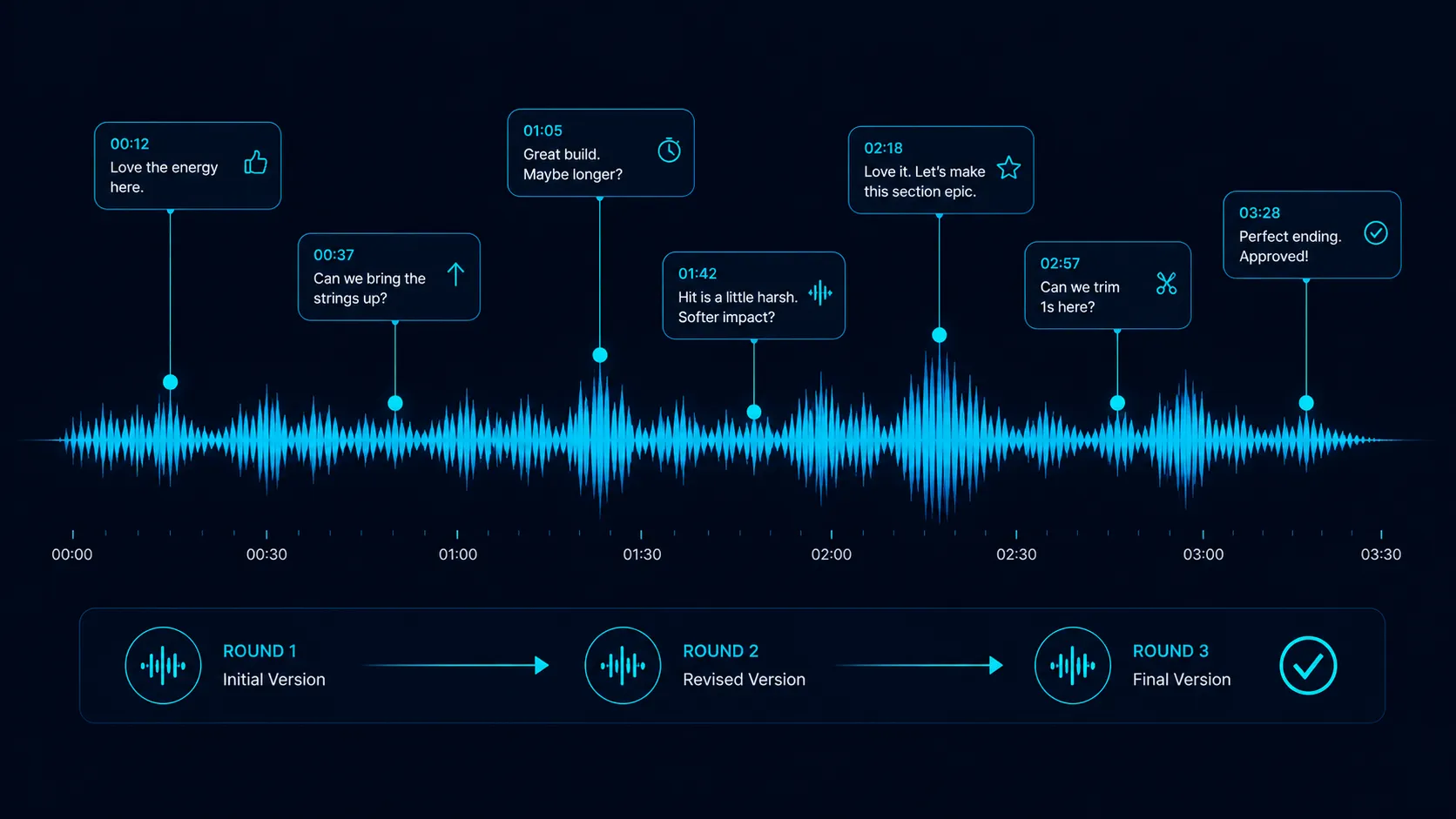 How supervisor feedback rounds actually work workflow illustration