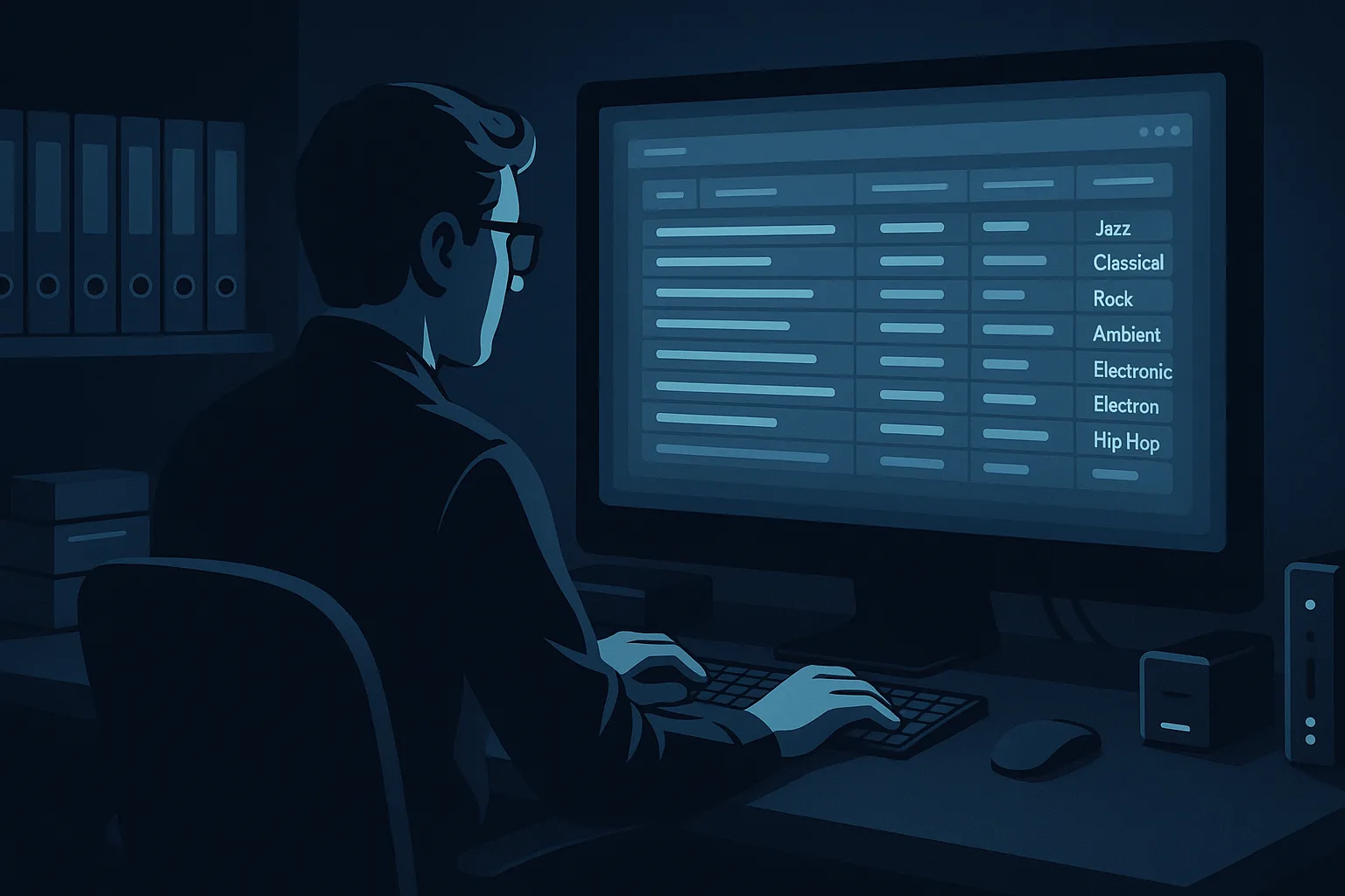 How to organize your music catalog workflow illustration
